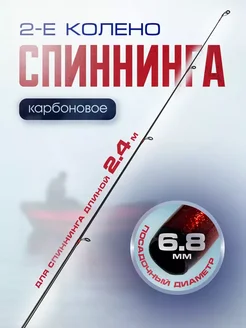 Второе колено спиннинга 2,4м, 6,8мм диаметр,вершинка, карбон SkyFish 439363871 купить за 825 ₽ в интернет‑магазине Wildberries
